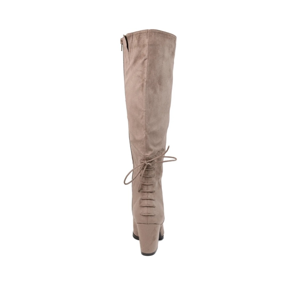 Journee Collection Women's Leeda Taupe Knee-High Boots XWC - Picture 2 of 9